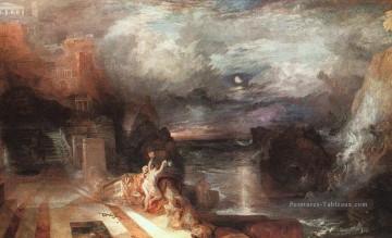 Hero et Leander romantique Turner Peinture à l'huile